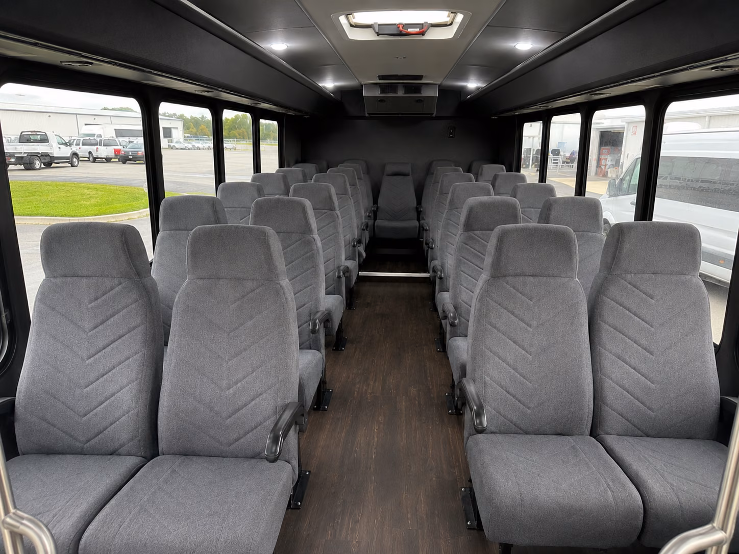 clarksville 20 passenger minibus inside