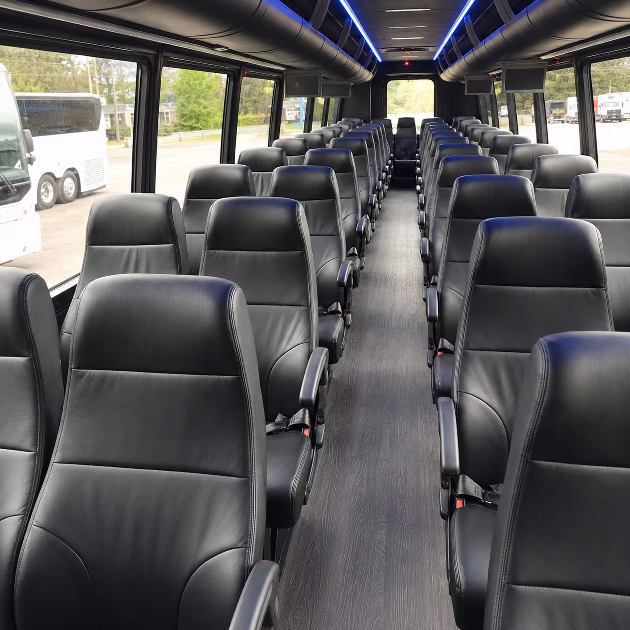 clarksville 25 passenger minibus inside
