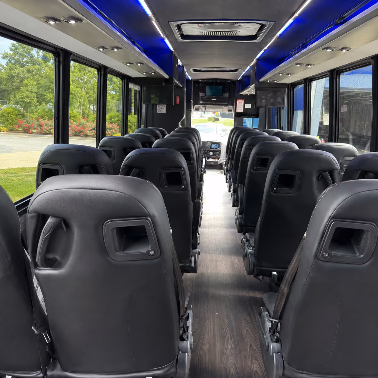 clarksville 28 passenger minibus interior