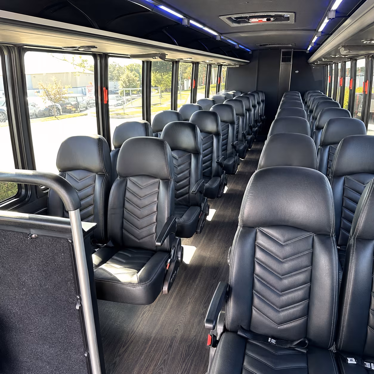 clarksville 30 passenger minibus inside
