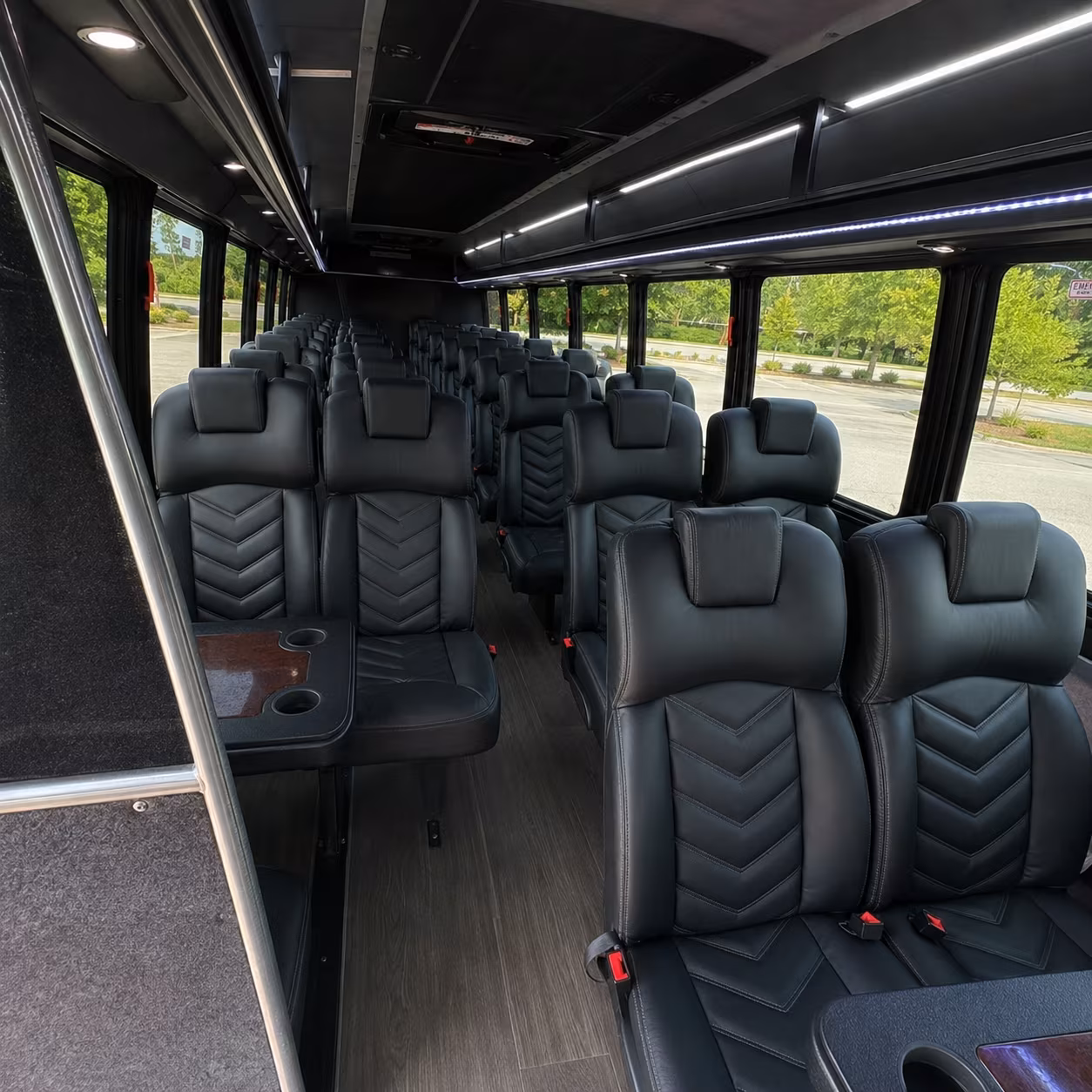 clarksville 35 passenger minibus interior