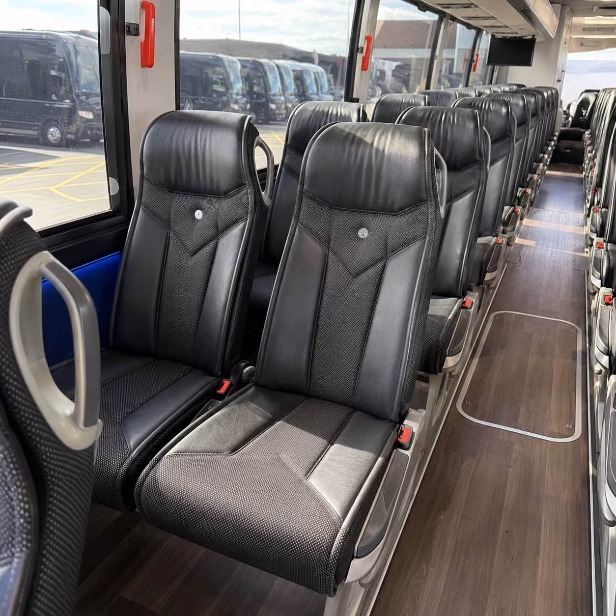 clarksville 40 passenger charter bus interior