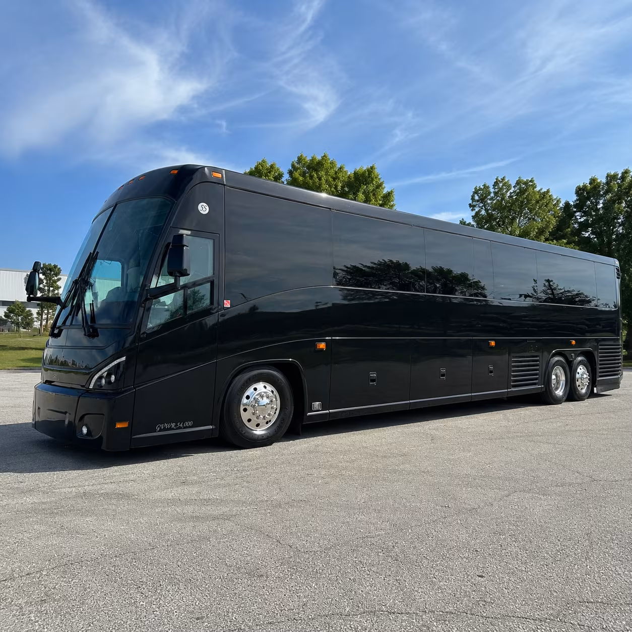 clarksville 47 passenger charter bus