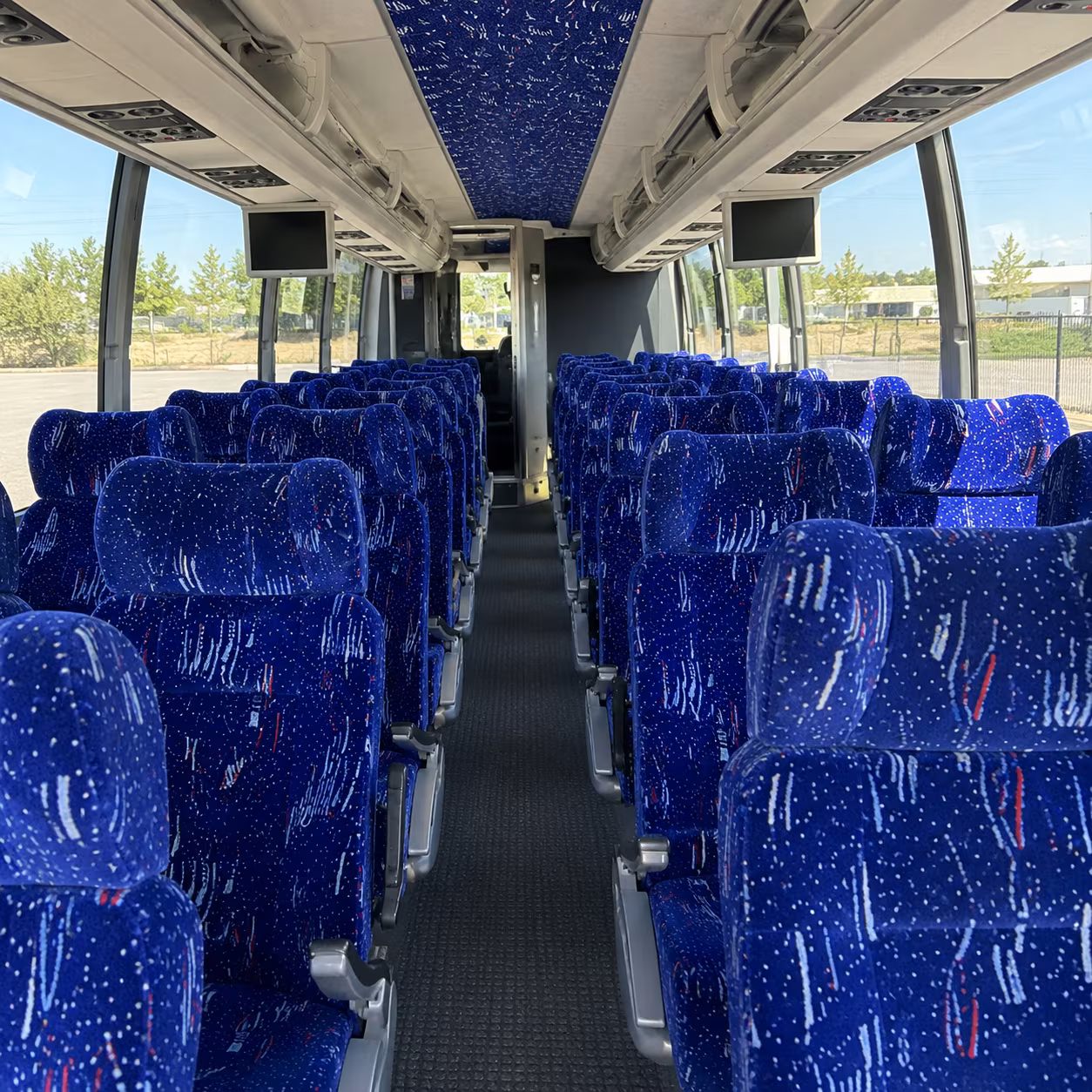 clarksville 54 passenger charter bus interior