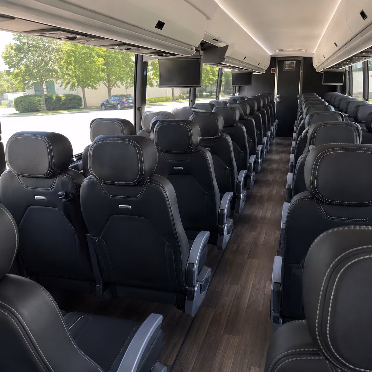 clarksville 56 passenger charter bus interior