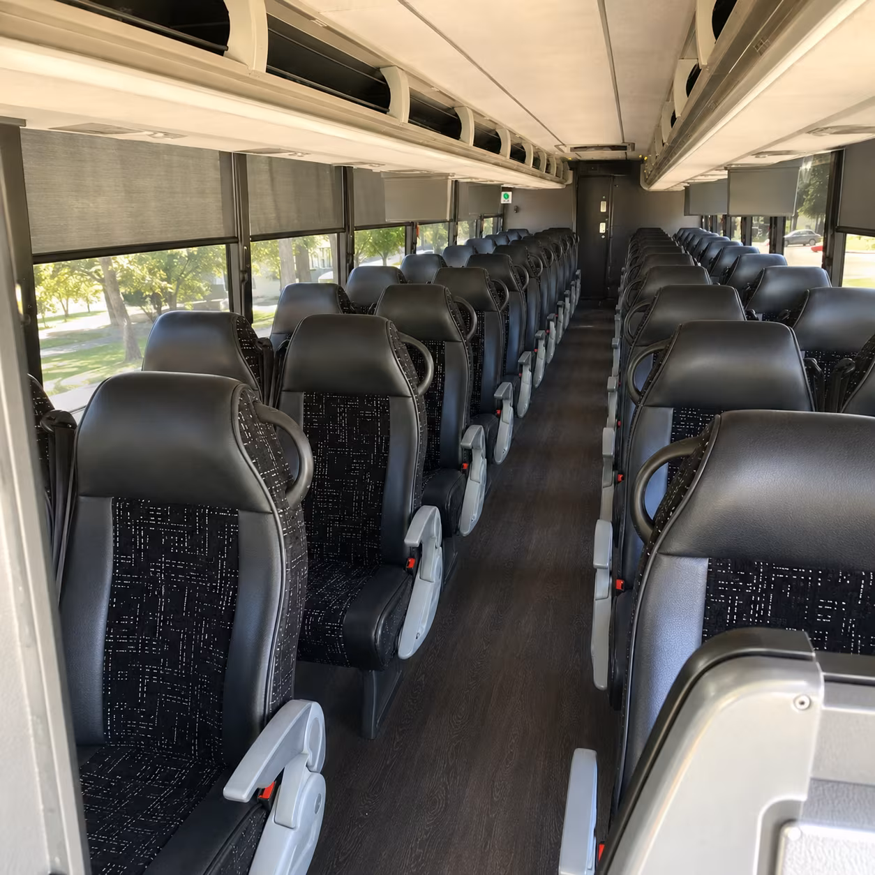 clarksville charter bus inside